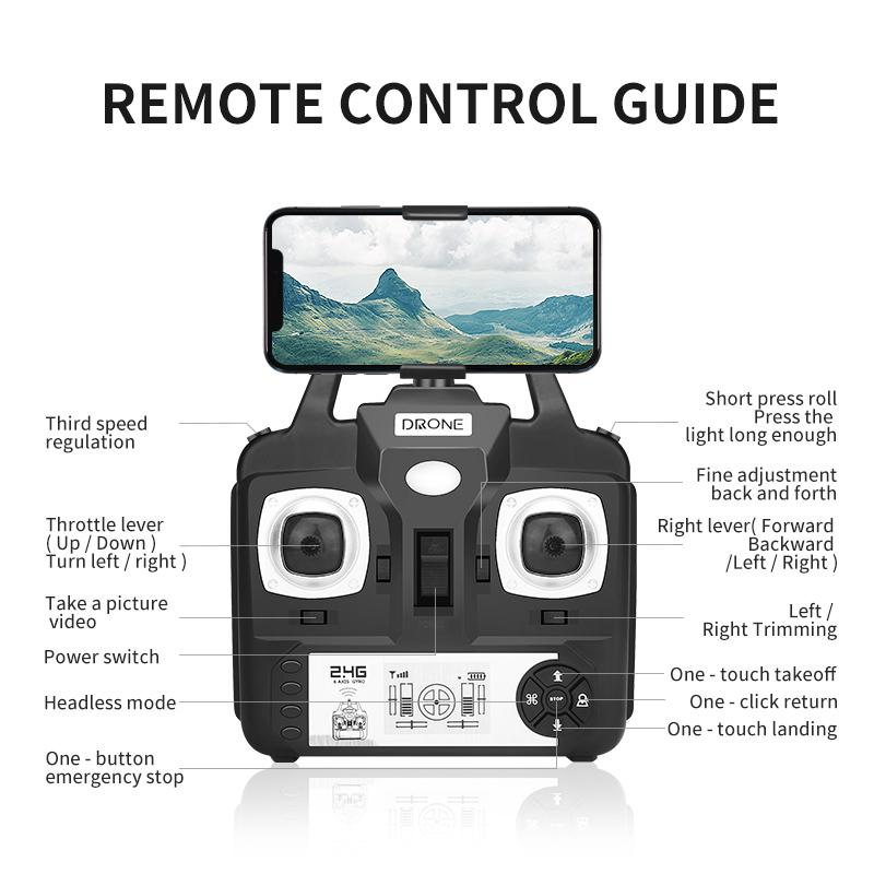 SH5 RC Дрон 2.4G 4CH 6-осевой гироскоп с вращением на 360 градусов RC Quadcopter Безголовый режим БПЛА