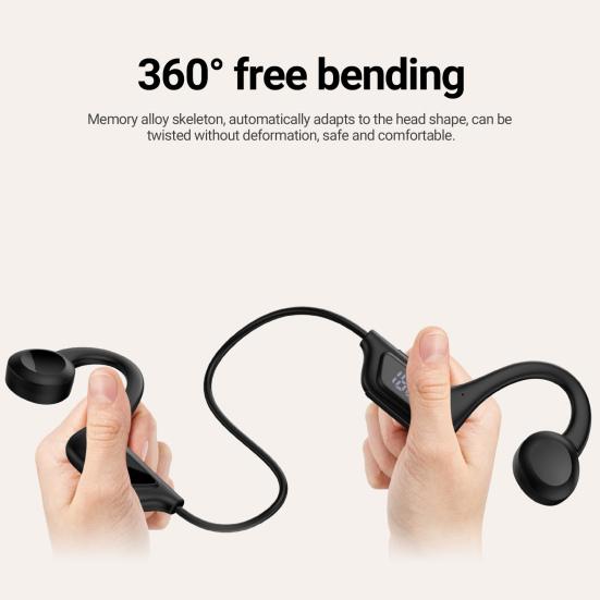 LY1 Наушник с костной проводимостью, крючок, 9D звук, беспроводная Bluetooth-совместимая гарнитура, MP3-плеер