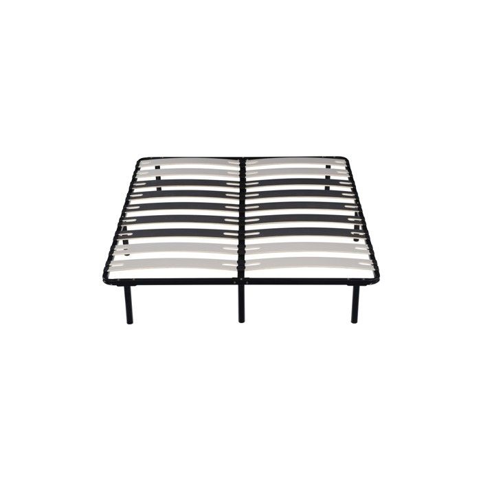 Patrick Slatted Frame Bed Base - 140x190x29 Cm - Quick and Easy Assembly - Solid Support - Optimal Comfort - Modern Design