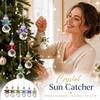 7pcs Crystal Clear Christmas Tree Ornaments Glass Ball Angel Prism Pendant  Winter Party