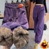 Super Thick Women Winter Plush Thicken Warm Pants Loose Leggings Casual Sports Pants Sweatpants Women Joggers Women