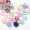 5Pcs Artificial Flowers Heads Chiffon Yarn Fake Flowers For Home Decor Marriage Wedding Decoration Craft Garland Gift Accessory