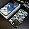 Японские волны Чехол для телефона Для IPhone 17 16 15 14 13 12 11 Pro MAX Матовый противоударный задний Противопадение Матовый чехол