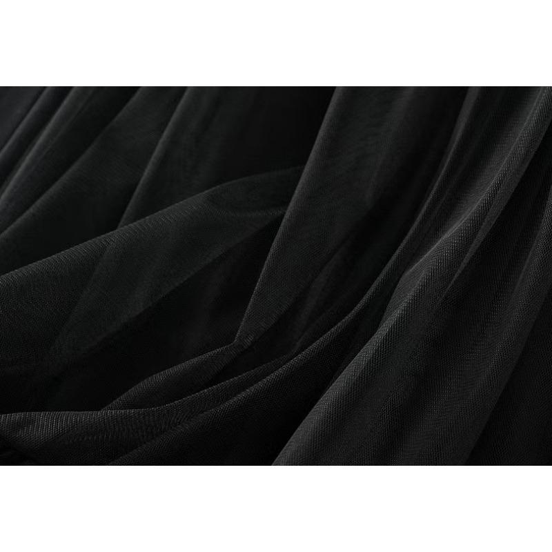 Юбка-бюстье Swing Design Sense of Net Yarn, новая тонкая пышная юбка с высокой талией, драпированная юбка-бюстье Sense of Temperament