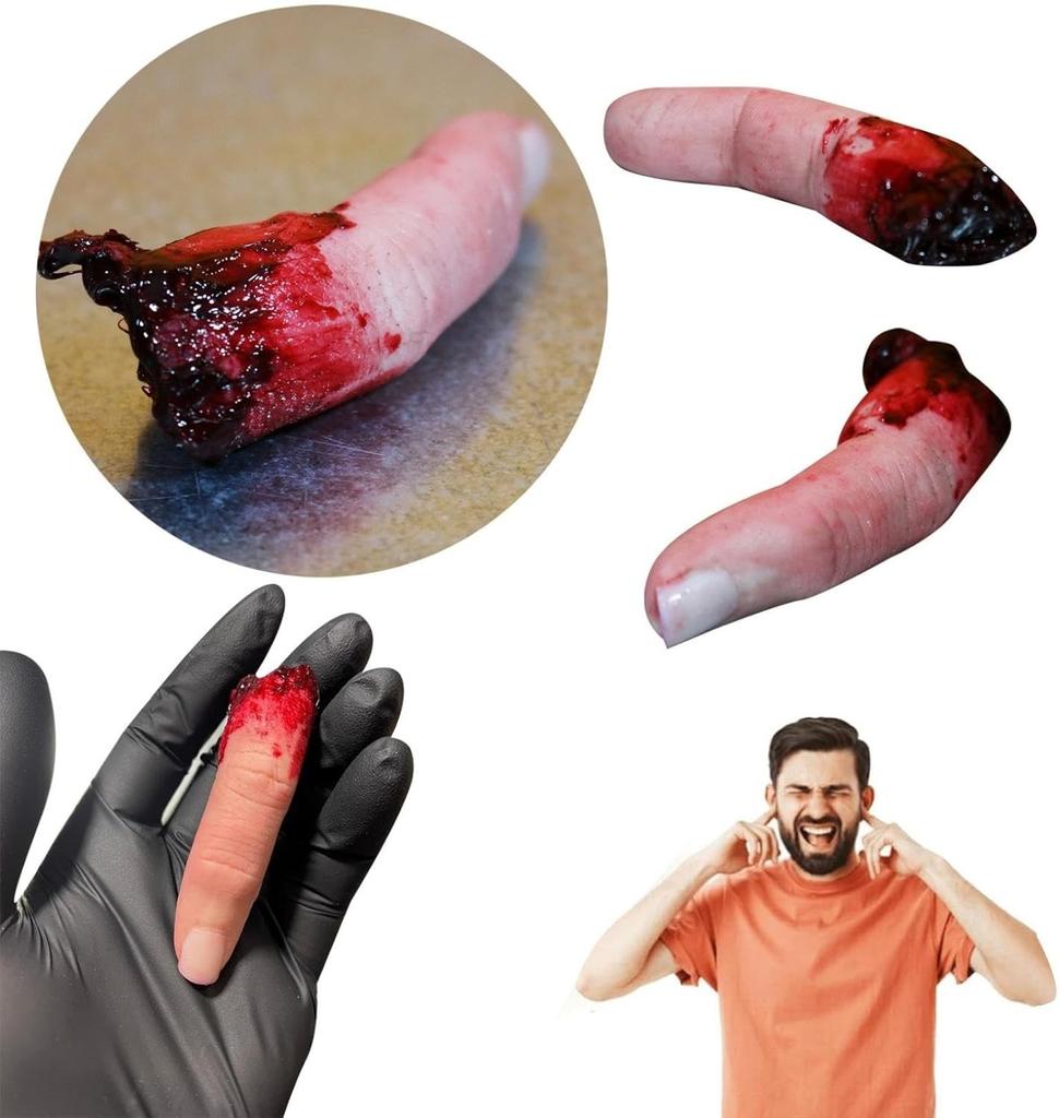 Horror Bloody Finger Prank Or Prop Bloody Severed Finger, Ideal Props For Halloween