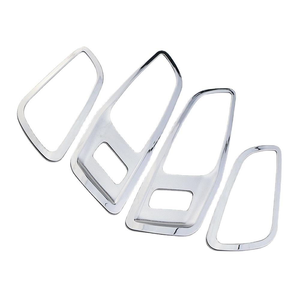 Хромированная внутренняя дверная ручка из АБС-пластика, декоративные блестки, декоративные наклейки на подлокотник, накладка для Ford Kuga Escape 2014 -