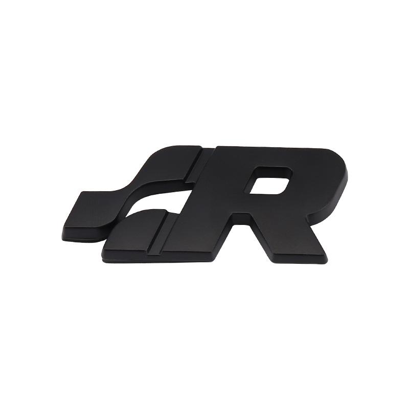 AABIO1 Car sticker Front Hood Grill SR 32 Emblem Auto Grille Badge for Volkswagen R Racing VW Sagitar Passat Golf Tiguan Touareg CC GR