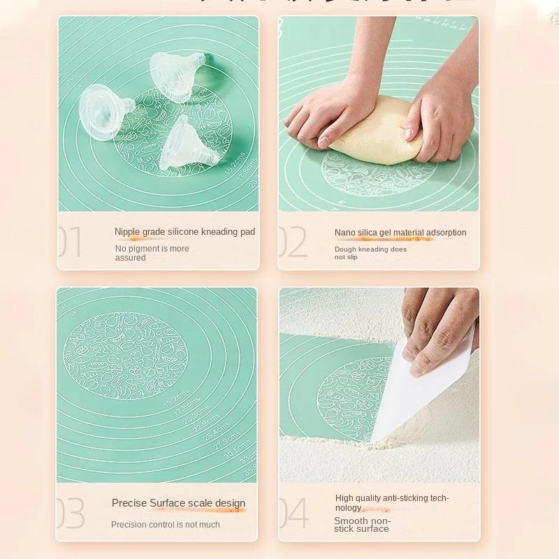 Silicone Baking Mat Pizza Dough Maker Pastry Kitchen Gadgets Cooking Tools Utensils Bakeware Kneading Accessories Lot