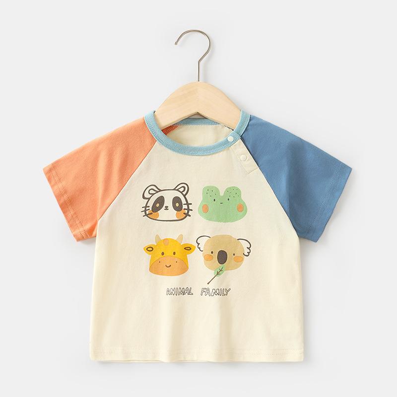 Baby Clothes Casual Short-sleeved T-shirts Summer Clothes Boys Girls Baby Children Children Summer Half-sleeved Tops