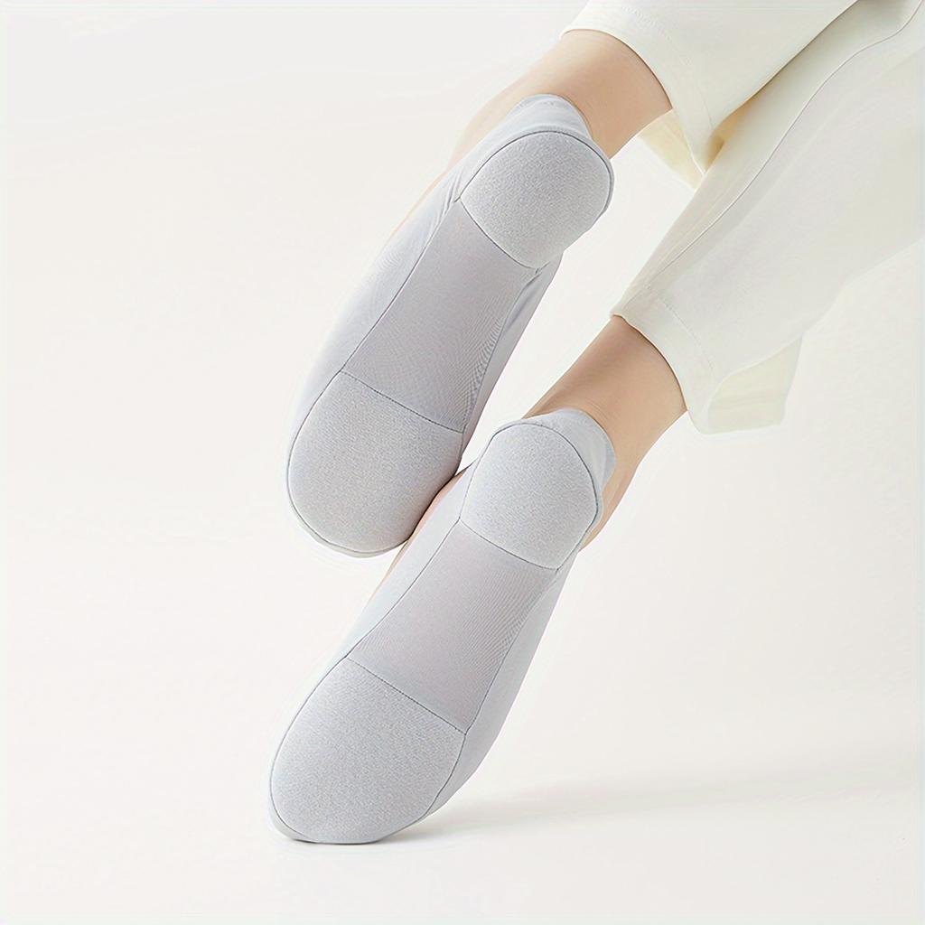 1 пара женских летних тонких носков-лодочек с неглубокой губкой, декомпрессионные высокие каблуки, нескользящие, не могут упасть, невидимые носки