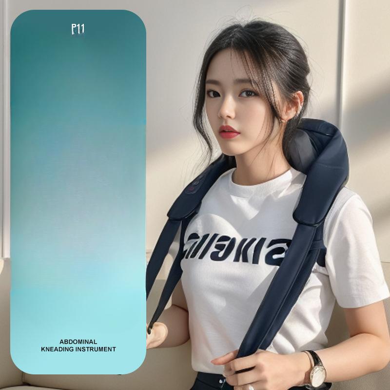 Cervical Massage Machine Multi Functional Neck and Shoulder Heat Apply Neck Pinch and Knead Clover Trapezius Muscle Shoulder and Neck Massager