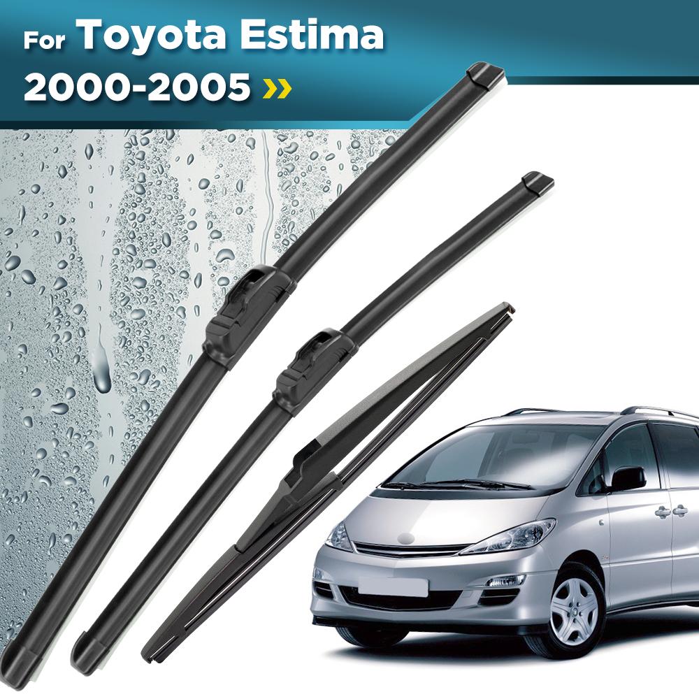 Для Toyota Estima 2000-2005 2001 2002 2003 2004 Дворник Дворники передний и задний Щетки стеклоочистителя Лобовое стекло Стекло Щетки 26"+18"+16"