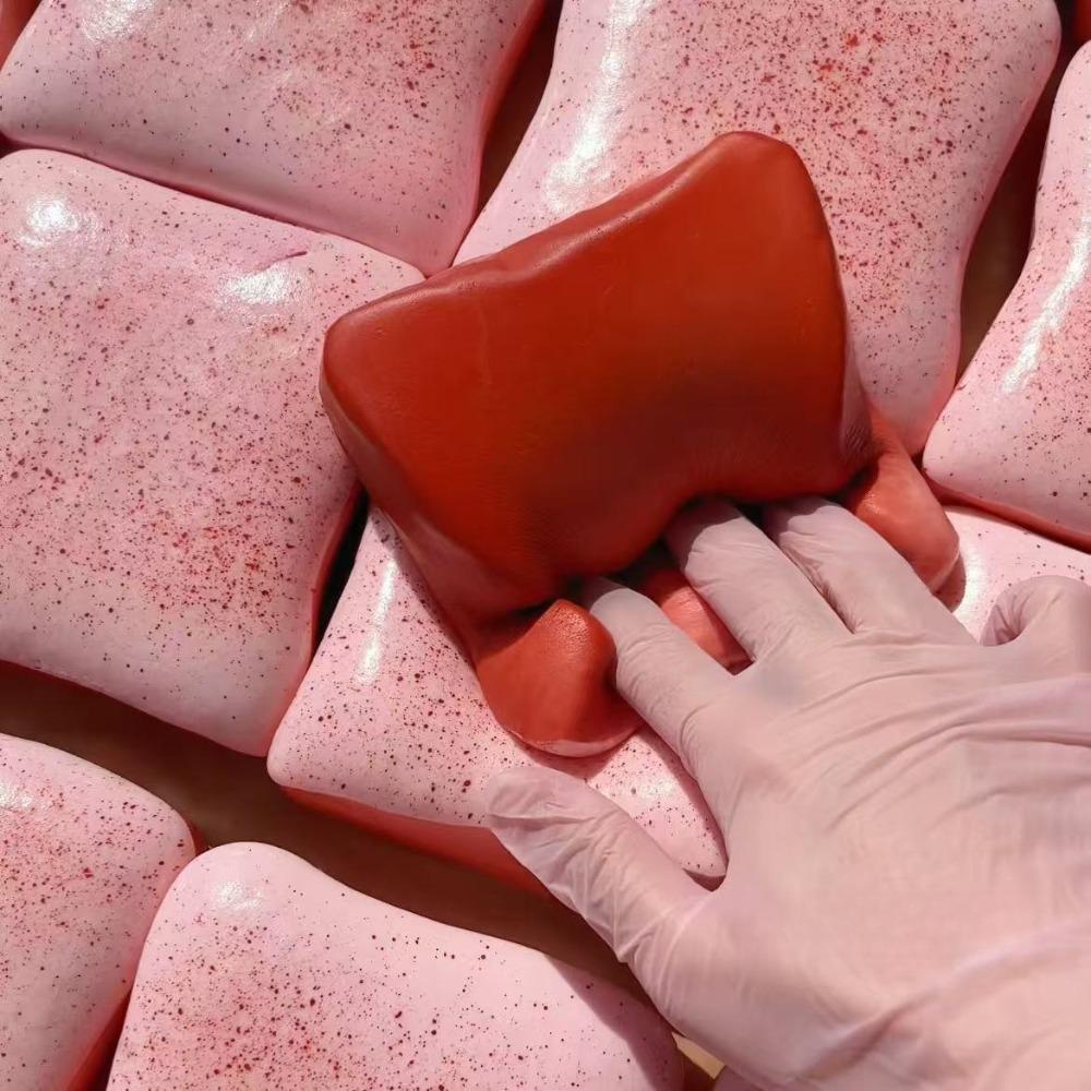 Squishy Strawberry Cream Toast Bread SqueezeToys for Stress Relief, Soft Slow-Rise Anti-Anxiety Sensory Fidget Toys for Kids