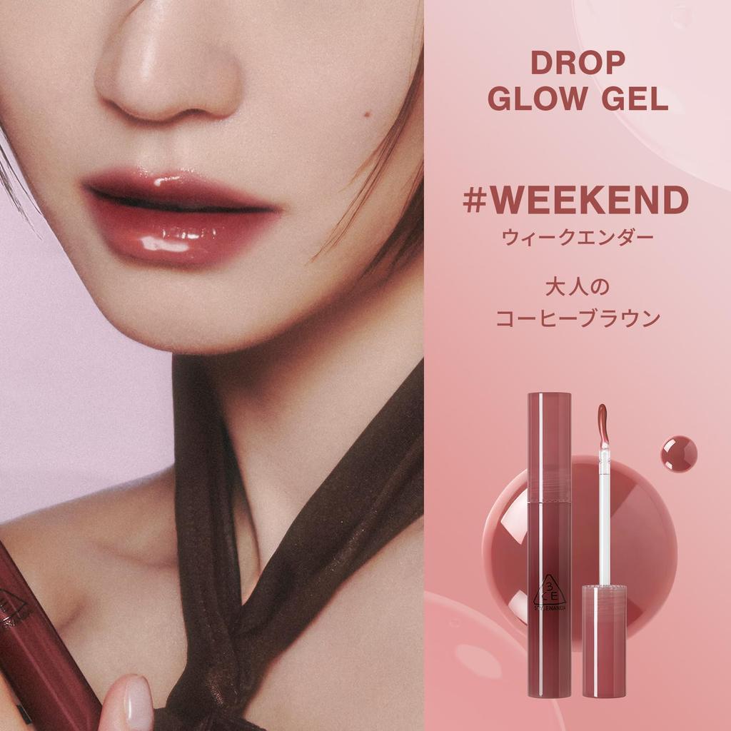 3CE Drop Glow Gel Weekender Тинт для губ Помада Корейская косметика Корейские губы