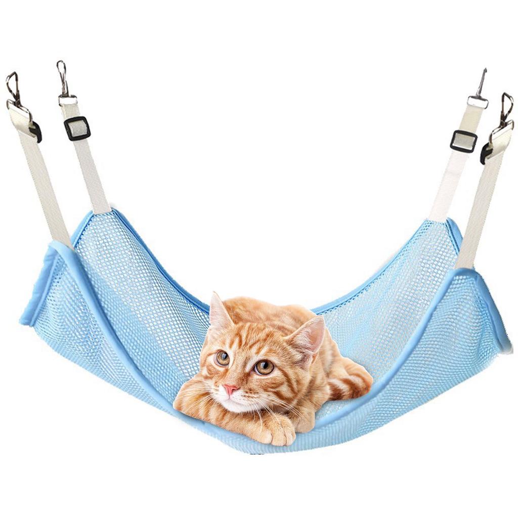 Регулируемый подвесной гамак для кошек, кровать для сна в домашней клетке для кошек, кровать для принятия солнечных ванн, место для отдыха в подвесной клетке