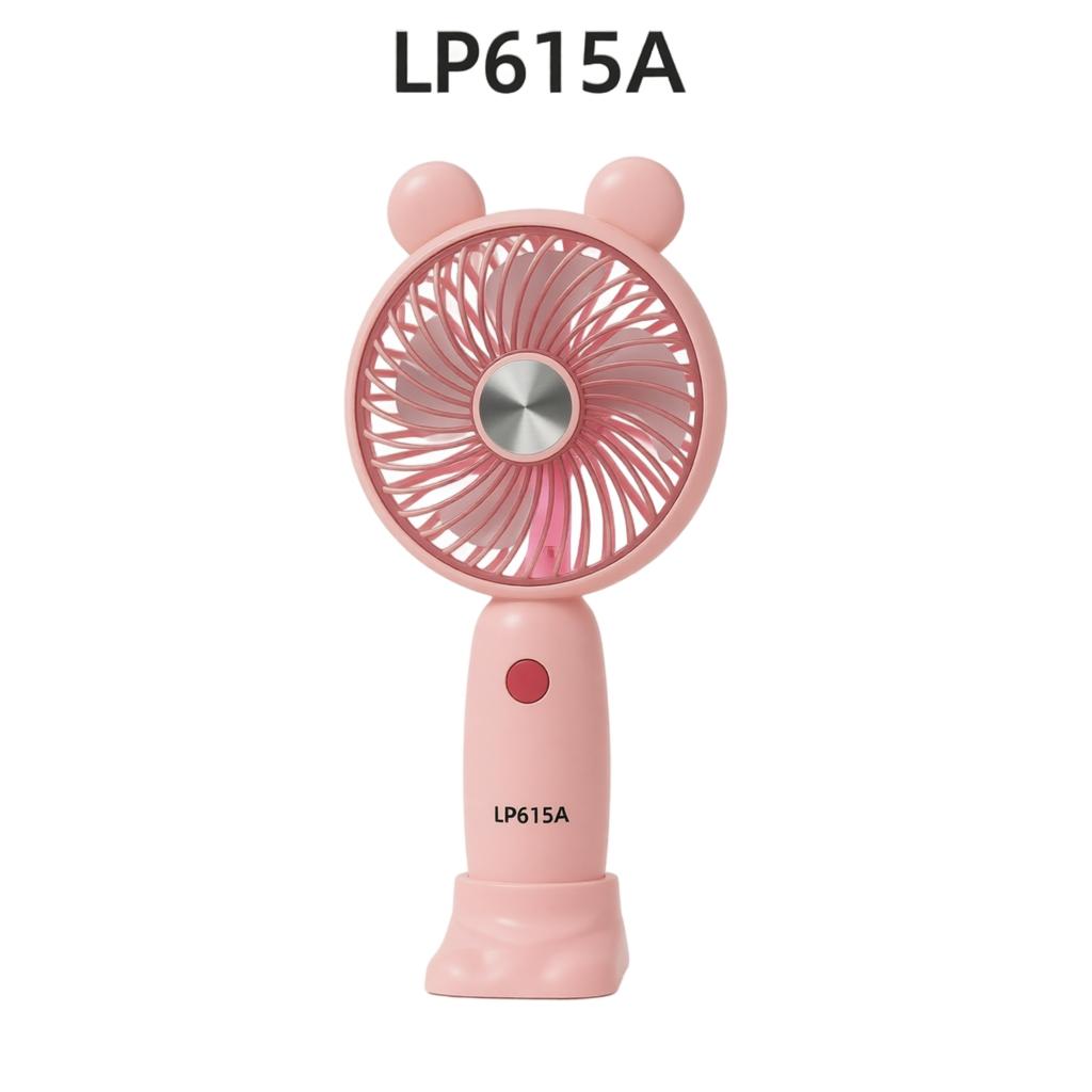 Portable Rechargeable Desktop Fan with Cartoon Ear Design USB Mini Handheld Fan for Personal Cooling Indoor Outdoor Use