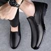 High Quality Slip On Office Flats Genuine Leather Men's Business Shoes  Wedding Party Male Dress Shoes Breath Driving Loafers