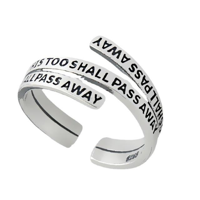 Кольцо с английской буквой, серебряное металлическое кольцо с регулируемым открытием для женщин, креативное кольцо на палец с алфавитом для покера, мужские модные ювелирные изделия