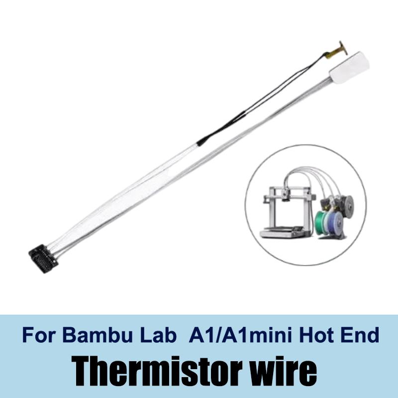 Для Bambu Lab A1/A1 Mini Комплект хотенда Быстроскоростная печатающая головка Термистор Нагреватель 0.2/0.4/0.6/0.8мм Сопло из закаленной стали