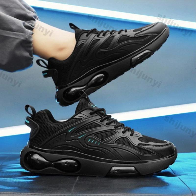 Мужская сетчатая спортивная обувь Повседневная вулканизированная обувь Мужская мягкая универсальная удобная беговая обувь Дышащие кроссовки Zapatillas Hombre