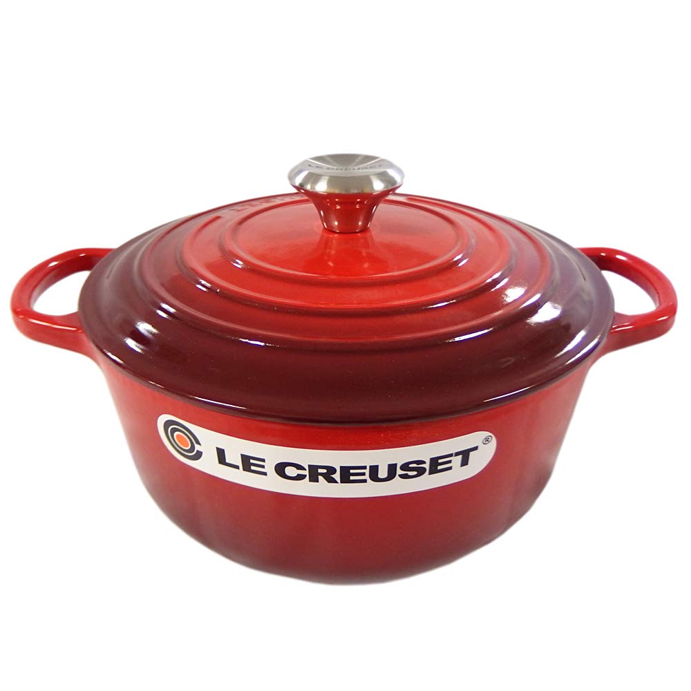 Горшок Le Creuset Cocotte Ronde Red 06 Creuset/Le Two-handed 21177-20см (Серебряная ручка) [Элемент]