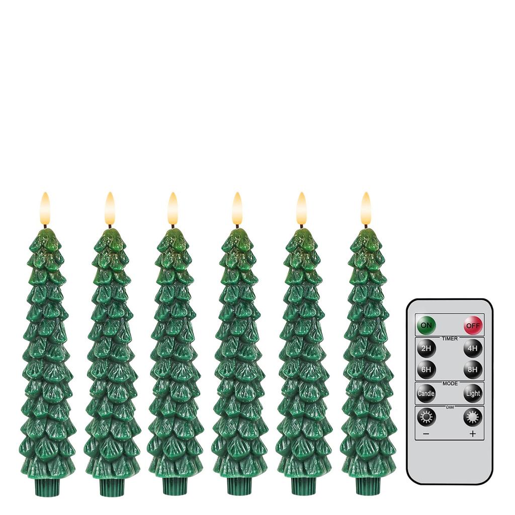Рождественская елка Беспламенная конусная свеча с пультом дистанционного управления Таймер Мигающая Рождественская Домашняя Свадебная Декорация
