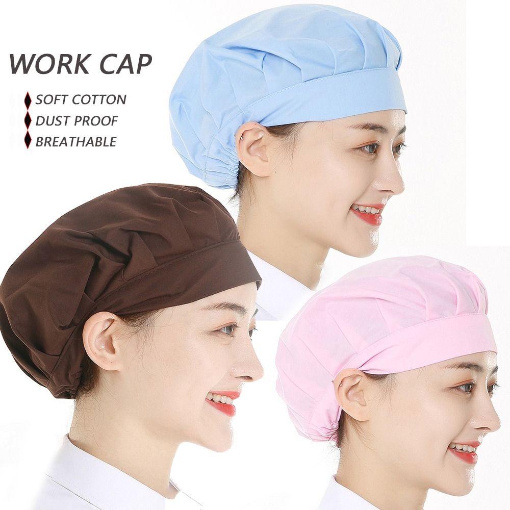 Cotton Wrap Hair Hat Food Service Chef Cap Accessories Work Wear Canteen Catering