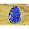 Natural Lapis Lazuli 925 Solid Sterling Silver Ring Size US-9 PG-02