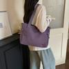Женская сумка для commuters Однотонная Большая вместимость Наплечная сумка Внешняя сумка-тоут