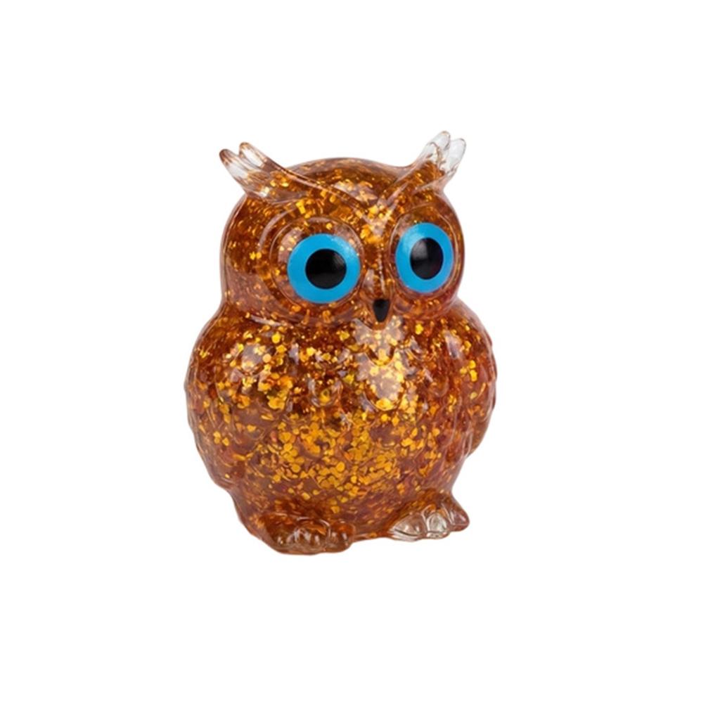 Hot-selling Owl Stress Ball Owl Shapeable Squeeze Ball Non-Bounce Fidget Toy ASMR Sensory Anti-Stress Birthday & Xmas Gift