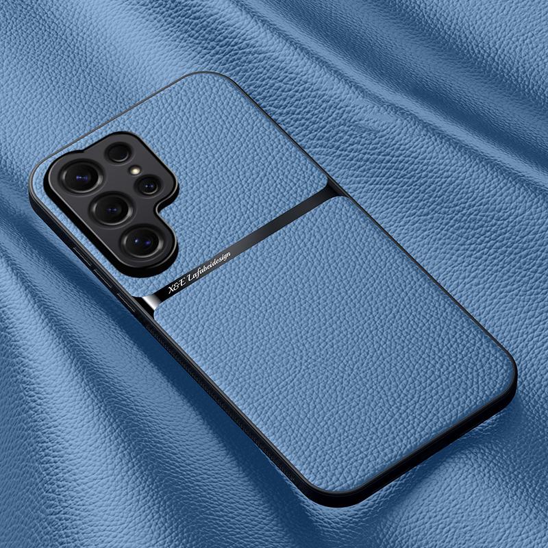 Роскошный ультратонкий кожаный чехол для телефона Samsung Galaxy S26 S25 S24 S23 S22 S21 Ultra S24 Plus S25FE Ударопрочный защитный чехол