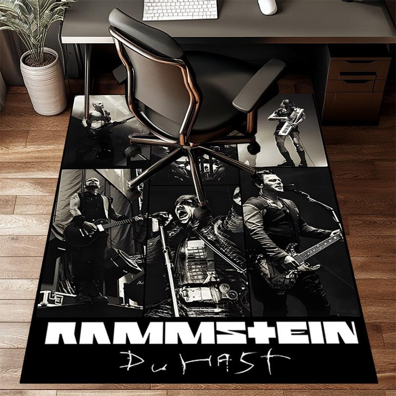 1pc Rammstein3 Design Printed Area Rug Carpet for Bedroom Living Room Home Decor Rugs Mat Non Slip Mat Rug for Bedside