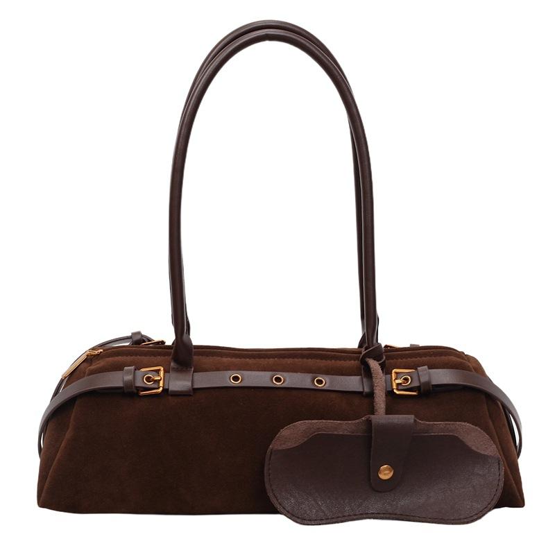 Винтажная французская нишевая сумка-багет, универсальная сумка на одно плечо для осени и зимы, женская сумка подмышку