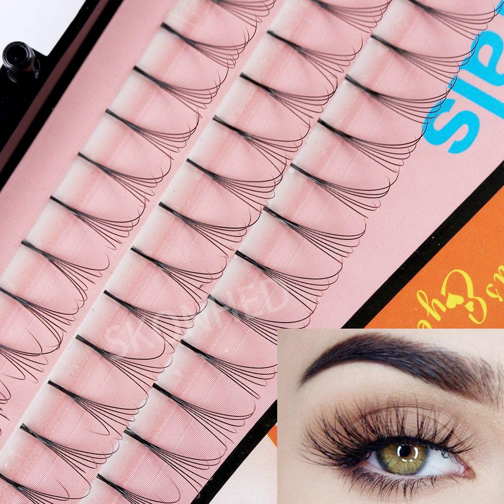 Beauty Makeup Knot-free Long Eyelashes Extension Volume Fan lashes Semi Permanent False Eyelashes