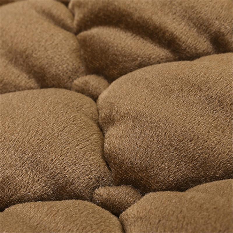 1/2 шт. чехол на сиденье автомобиля спереди и сзади флокированная тканевая подушка Нескользящая автоаксессуары универсальный защитный коврик для сиденья сохраняет тепло зимой