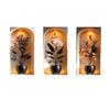 3pcs Self-Adhesive Flower Visual Wall Stickers Modern 3D Effect Wall Stickers  Living Room