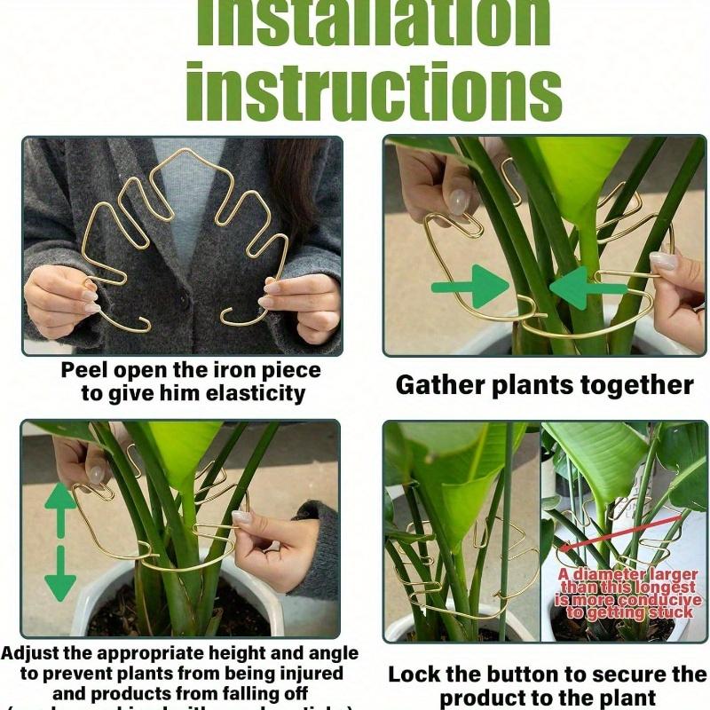 Reusable Metal Climbing Plant Stems Support Stake, Unique Design Plant Stake, Garden Decor, Flower Pot Decor, Plant Trellis, Ideal for Healthy Growth