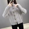 2024 Women's Popular Cable Knit Cardigan: Loose, Lazy-Style Sweater for Spring and Autumn
