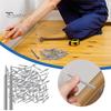 100Pcs/Box Double-Head Skirting Thread Seamless Nail with Sleeve Tool Solid Wood Baseboard Double Sided Nail Skirting Line Invisible Security Screw