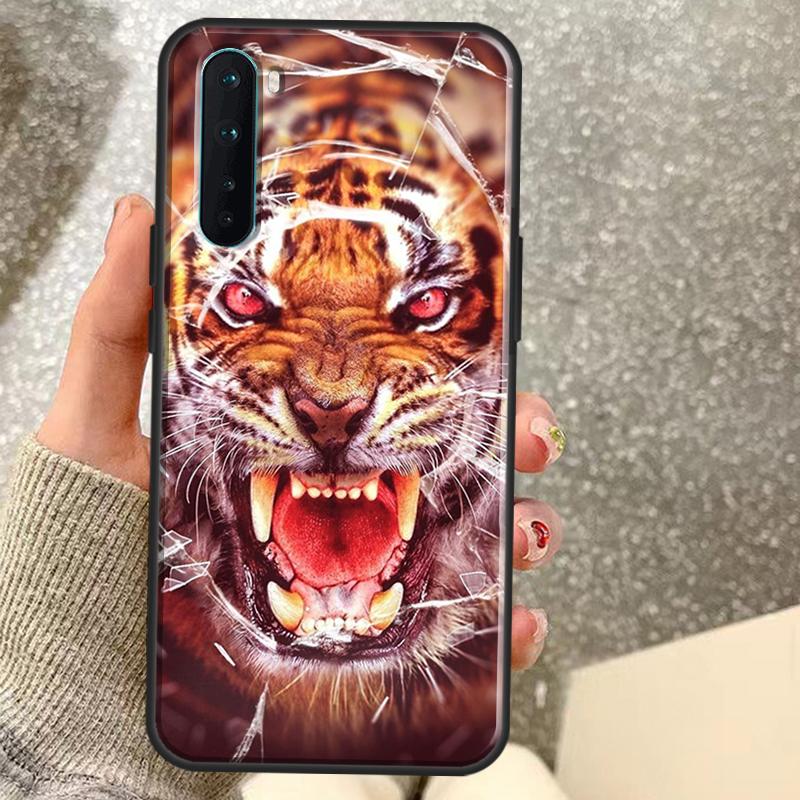 Жесткий чехол с изображением тигра для OnePlus 13T 10T 8T 10 Pro 15 13 12 11 15R 13R 12R Nord CE 5 2 3 4 Lite N20 N30
