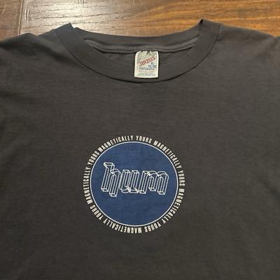 Винтажная футболка 90-х hum magnetically yours band shirt jerzees xl matt talbott Унисекс