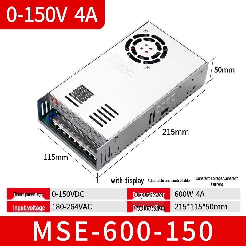 Импульсный блок питания MSE-600W, DC 24В-90В, Цифровой дисплей, 50А Аналоговое управление