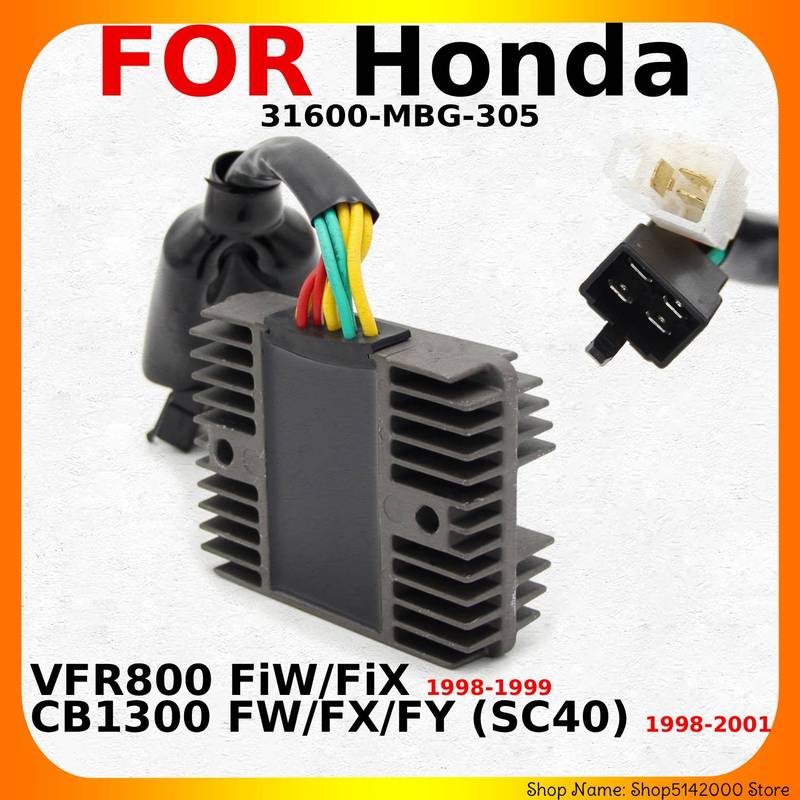 OEM:31600-MBG-305 Motorcycle 12V Voltage Regulator Rectifier For Honda VFR800 FiW/FiX 1998-1999 CB1300 FW/FX/FY (SC40) 1998-2001