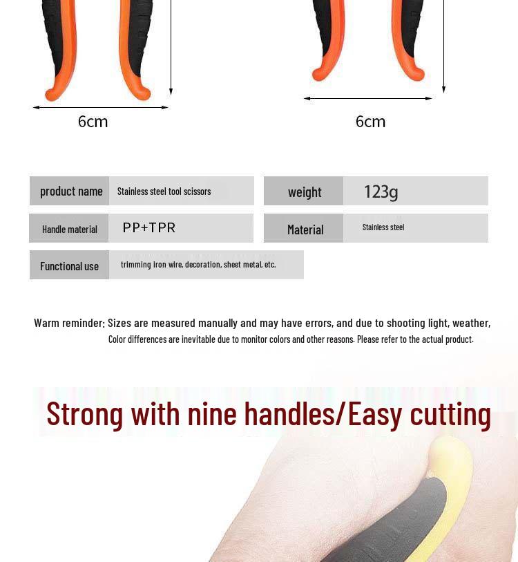 Промышленные ножницы электрика из нержавеющей стали - 7/8 дюймовые ножницы по металлу для алюминиевых и композитных панелей