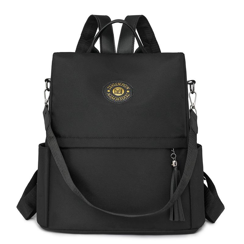 Рюкзак с защитой от кражи, женский однотонный рюкзак, легкая школьная сумка большой вместимости