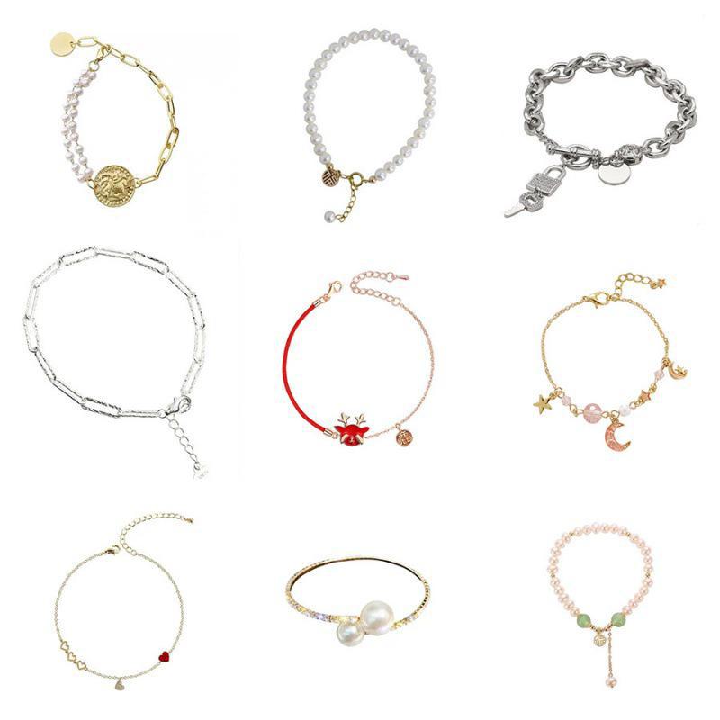 Красивый корейский браслет из бисера и нефрита «Хетиан» — универсальное жемчужное украшение для женщин