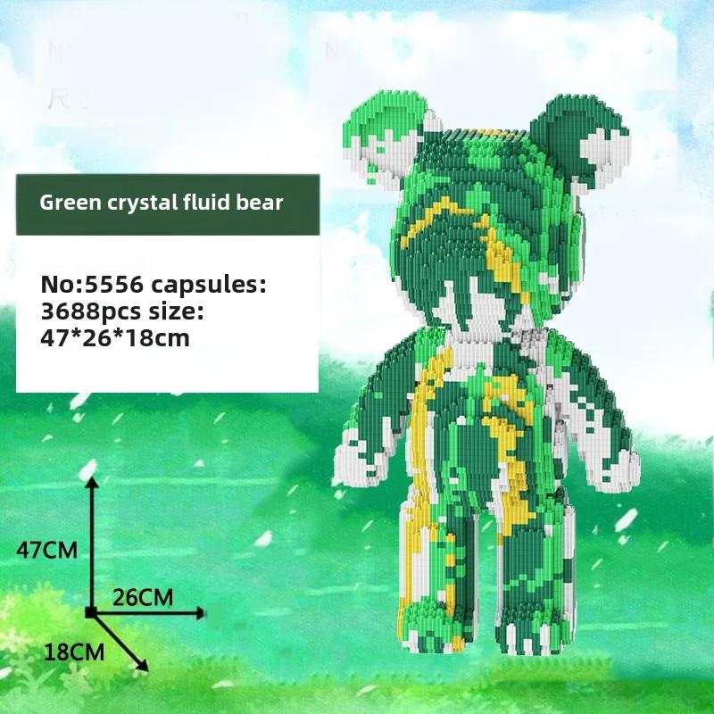 Строительные блоки Игрушки Гигантский Тедди Жидкость Насилие Медведь Модель Конструктор Кирпичи Игрушки Роман Дети Подарки на День Святого Валентина