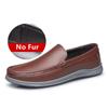 Кожаные мужские туфли с мехом 2024 года, повседневные туфли без застежек, мужские мокасины, итальянские черные мужские туфли для вождения, кроссовки, ленивые туфли