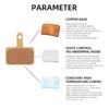 10 Pairs (20 Pieces) Copper Base Bike Brake Pads for Shimano SRAM Avid Hayes Magura Bicycle Accessories