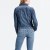 Levis Повседневная однотонная джинсовая куртка с карманами, женская куртка синего цвета 29945-0063